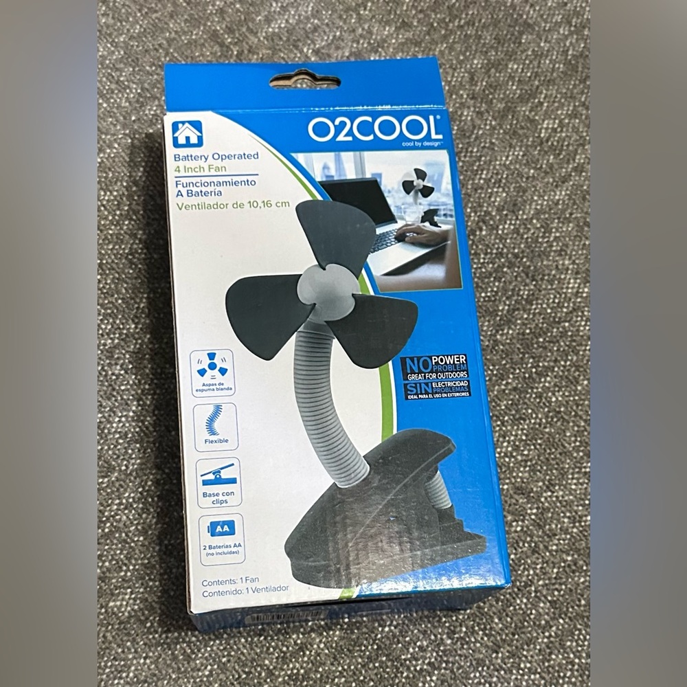 O2 Cool Battery Operated Portable Clip On Fan
New In Box - Picture 2 of 4